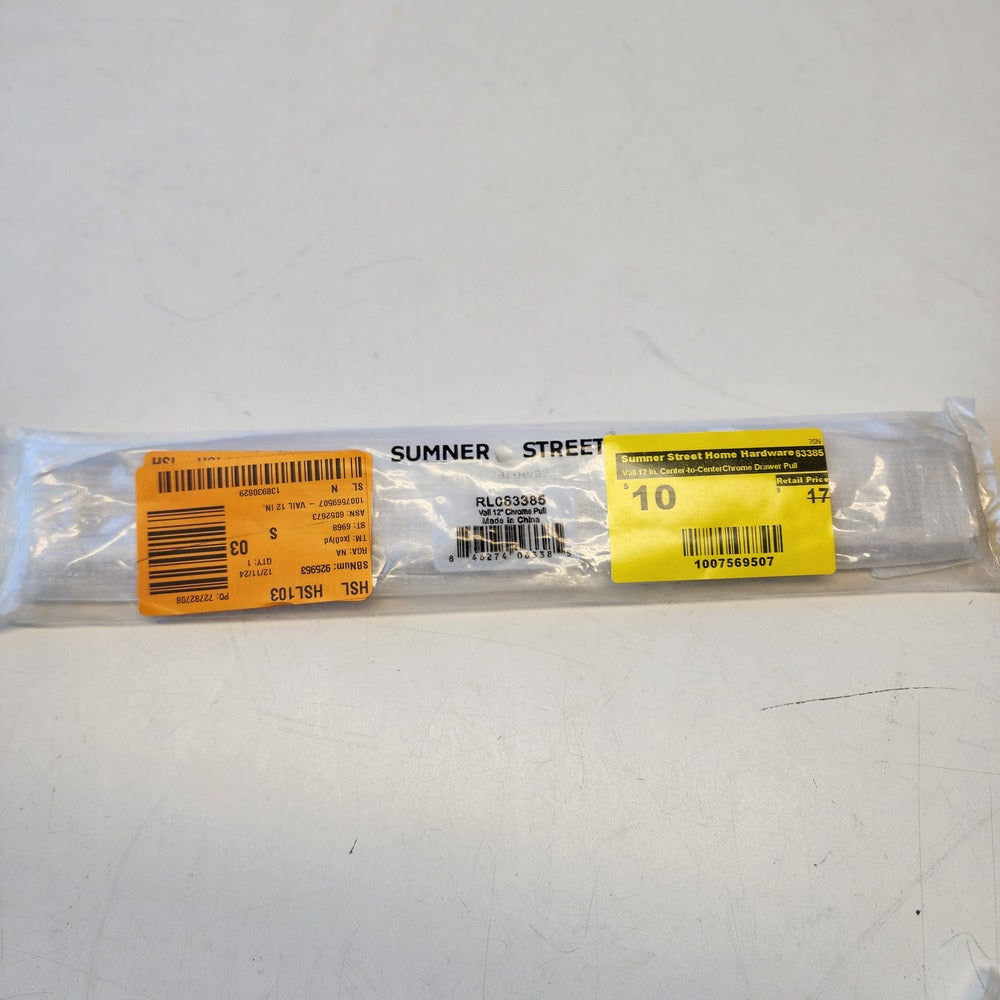 Vail 12 in. Center-to-CenterChrome Drawer Pull (RL063385) Vail 12 in. Center-to-CenterChrome Drawer Pull (RL063385)